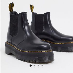 Dr. Martens 2976 polished smooth platform chelsea boot